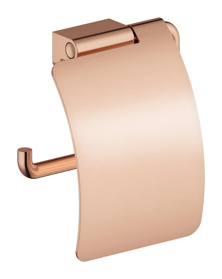Toilettenpapierhalter mit Abdeckung Kupfer gebürstet