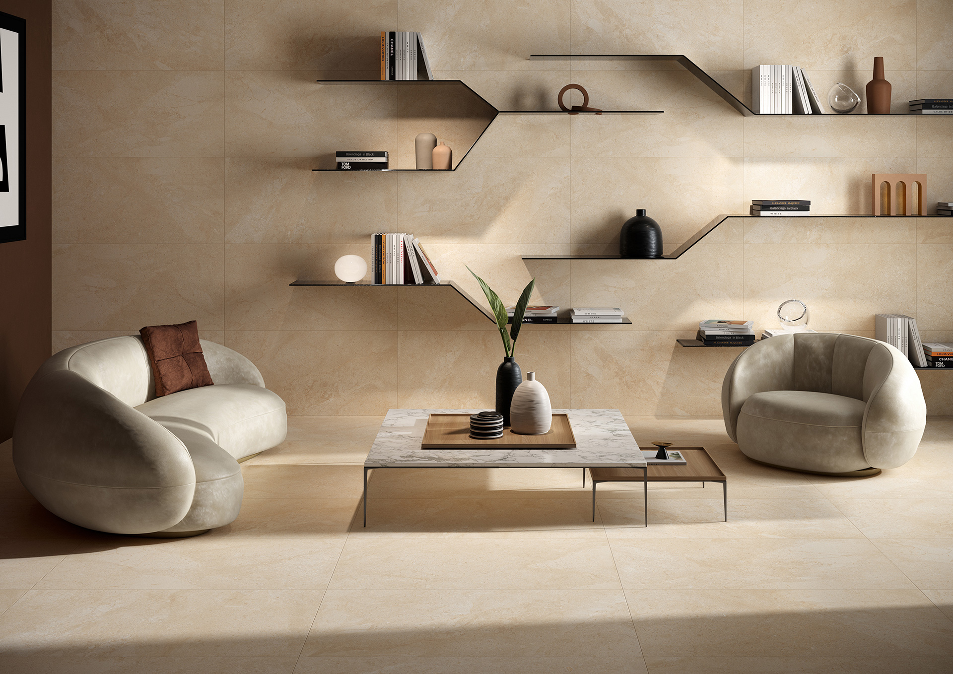 Steinoptik Beige 60x120cm