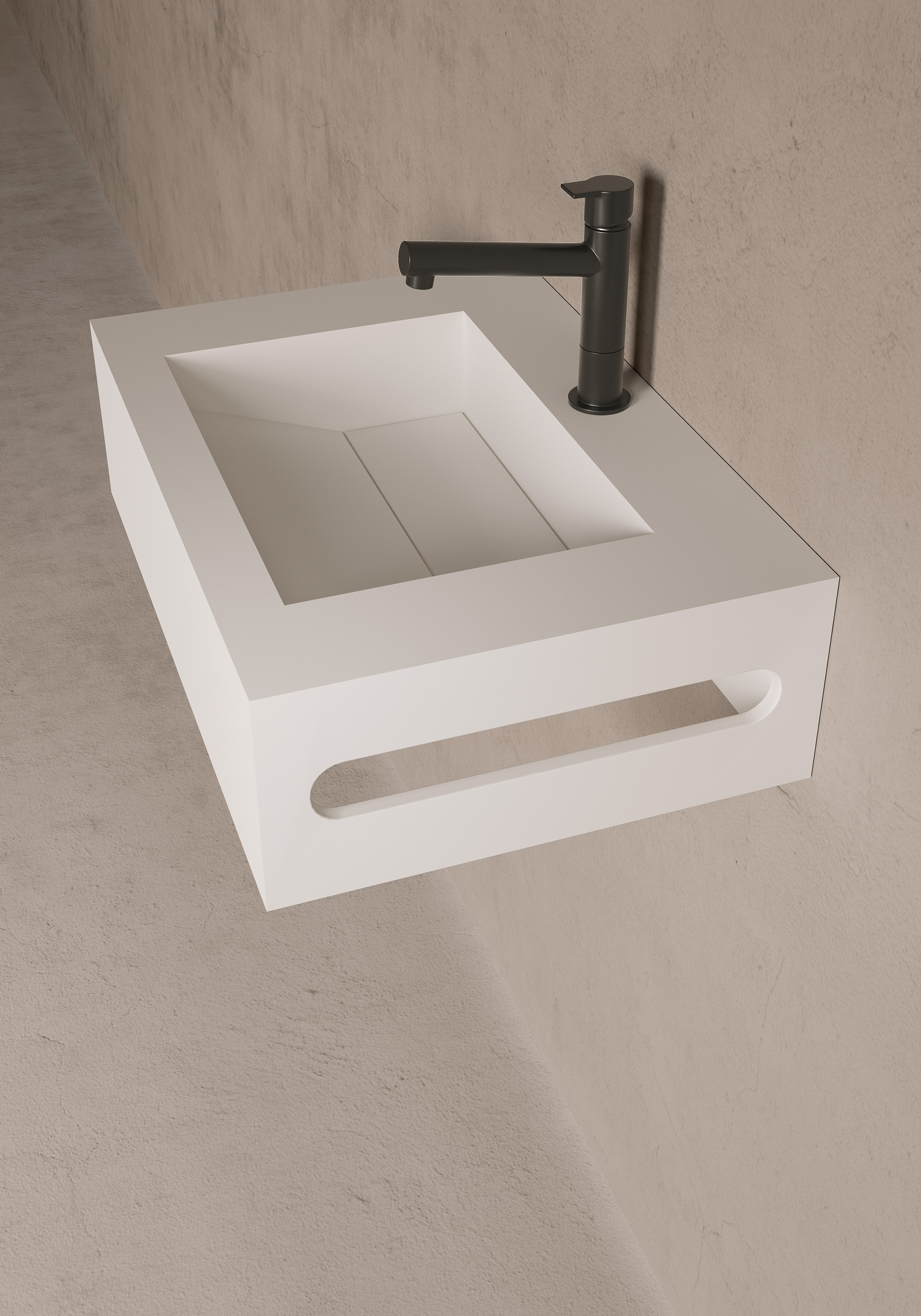 Hängewaschtisch Ariel Standard 50x35x15cm