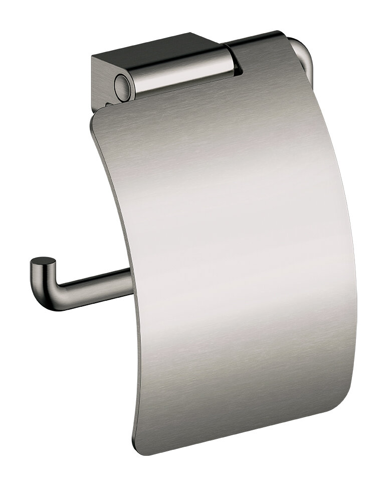 Toilettenpapierhalter mit Abdeckung Graphitgrau