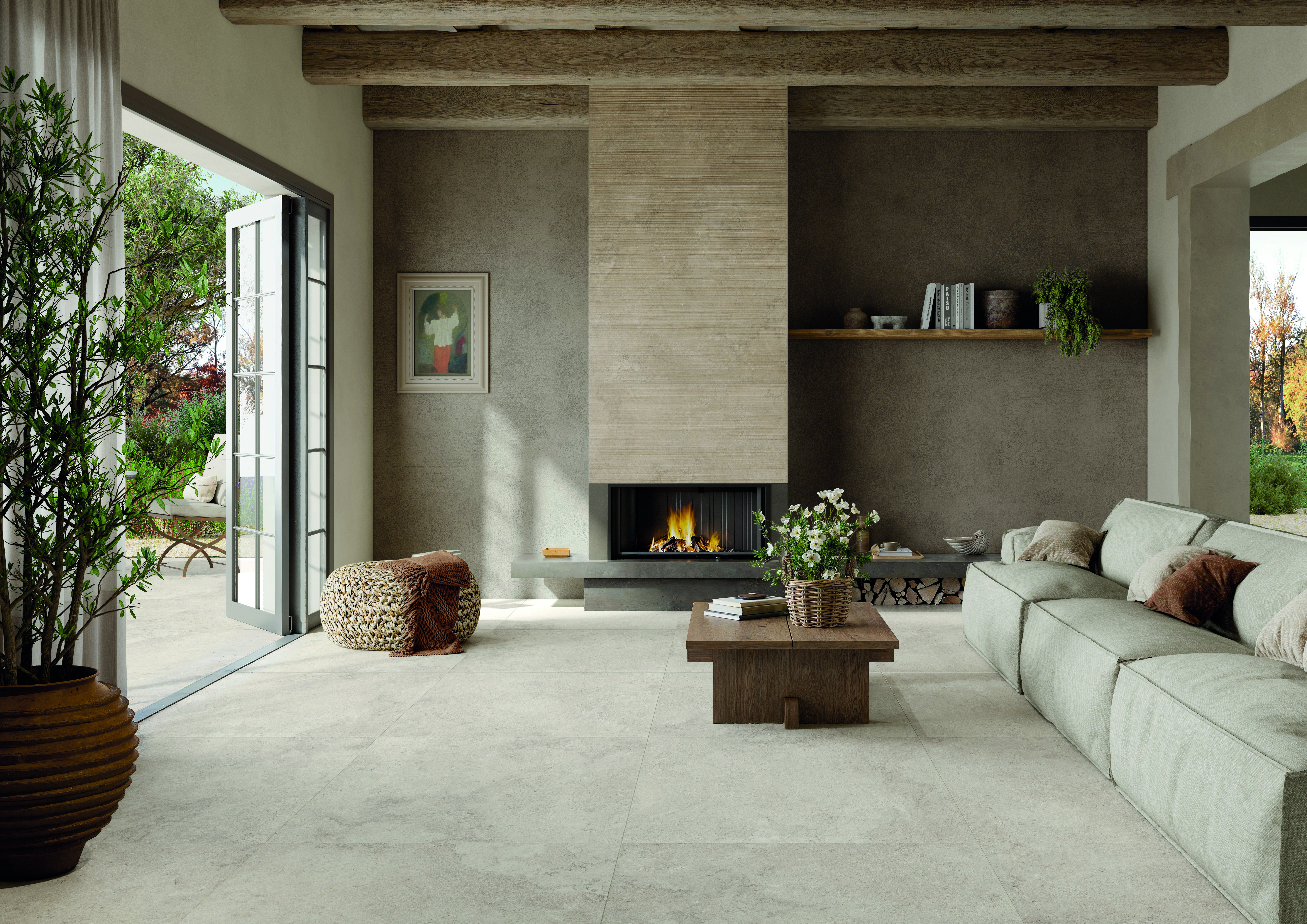 Steinoptik White 60x120cm