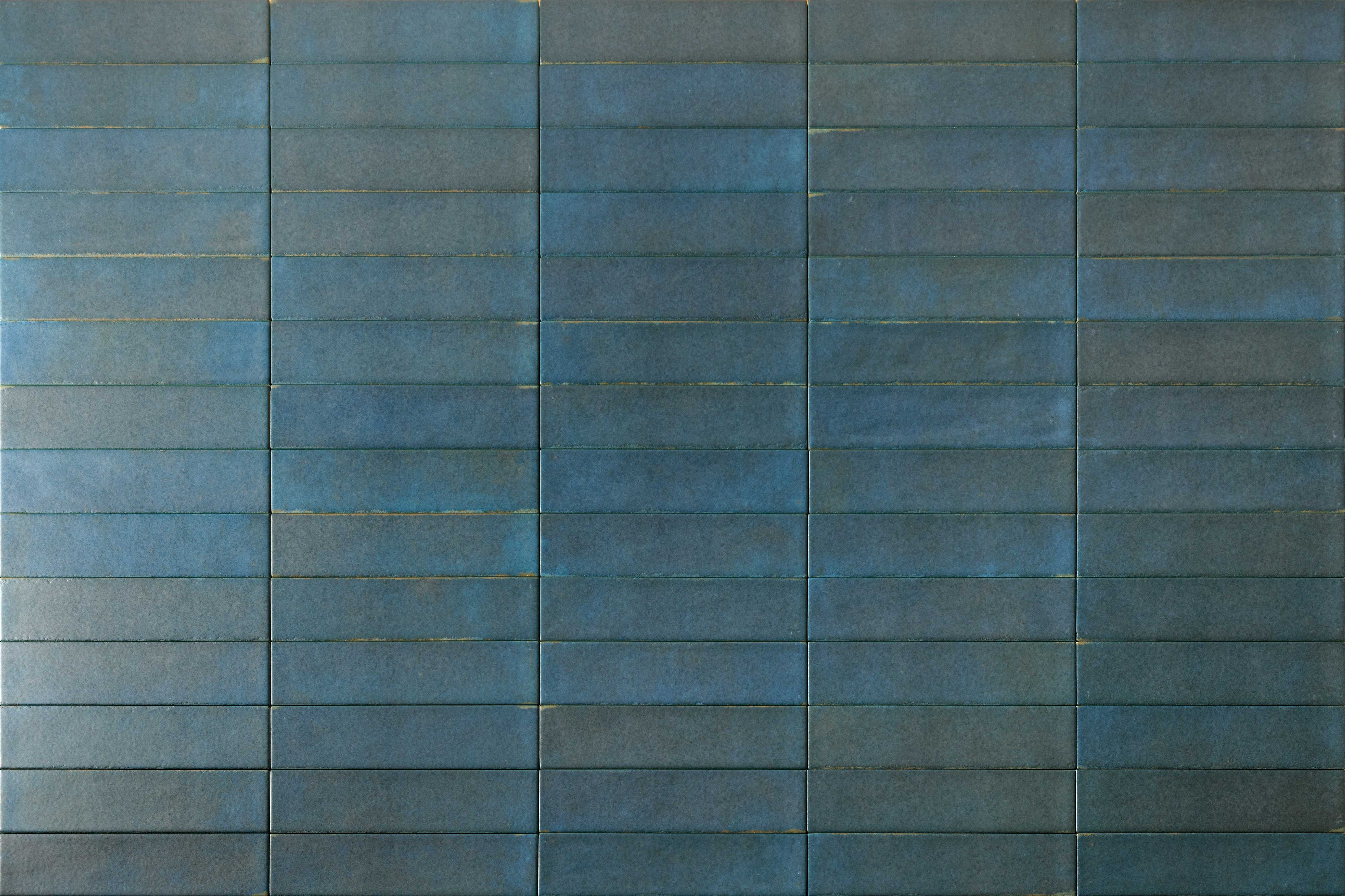 Wandverkleidung Blue 6x25 cm matt