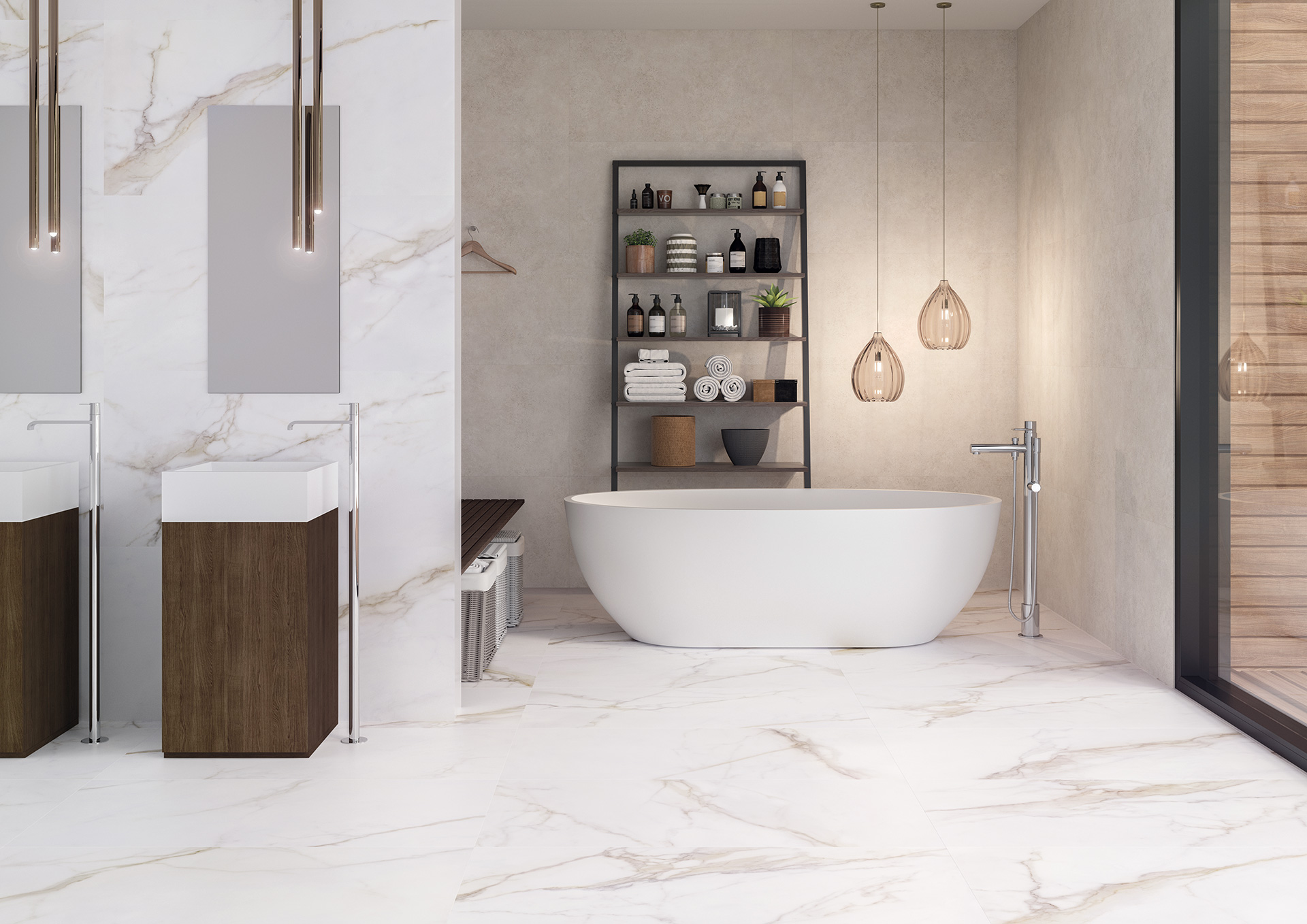 Marmoroptik Beige 60x120cm
