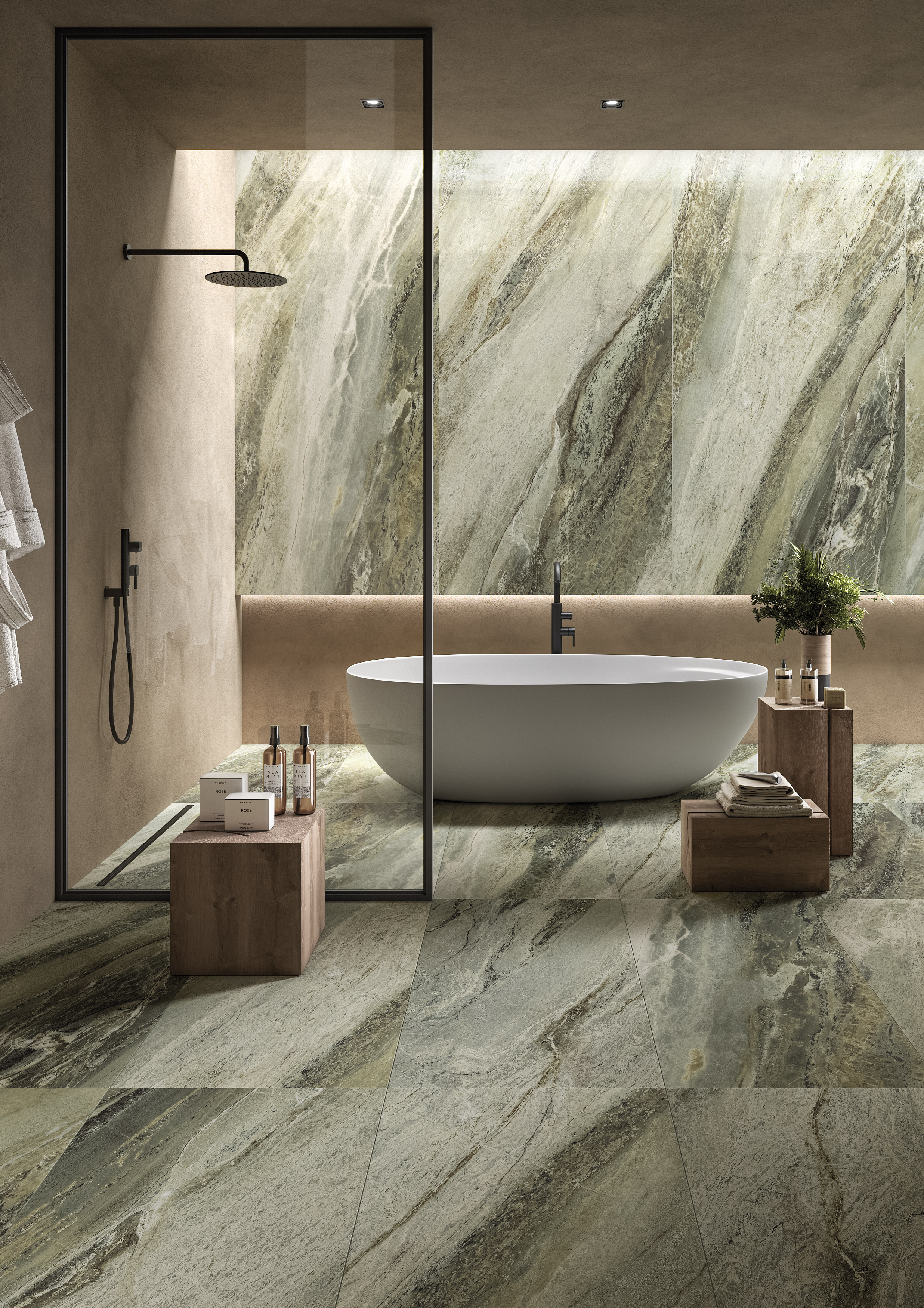 Marmoroptik Green poliert 120x278cm