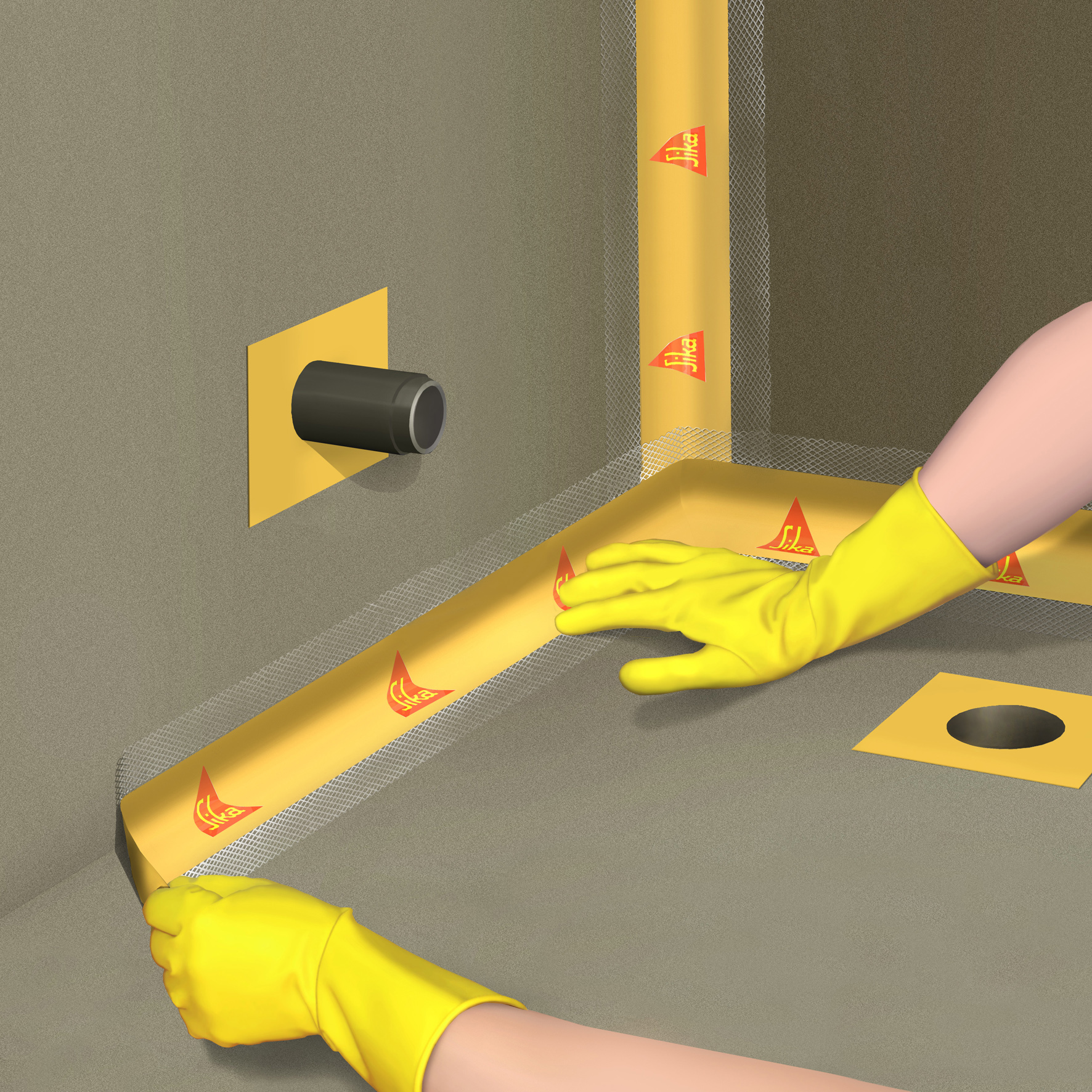 Sika Sealing Tape Innenecke Abdichtung
