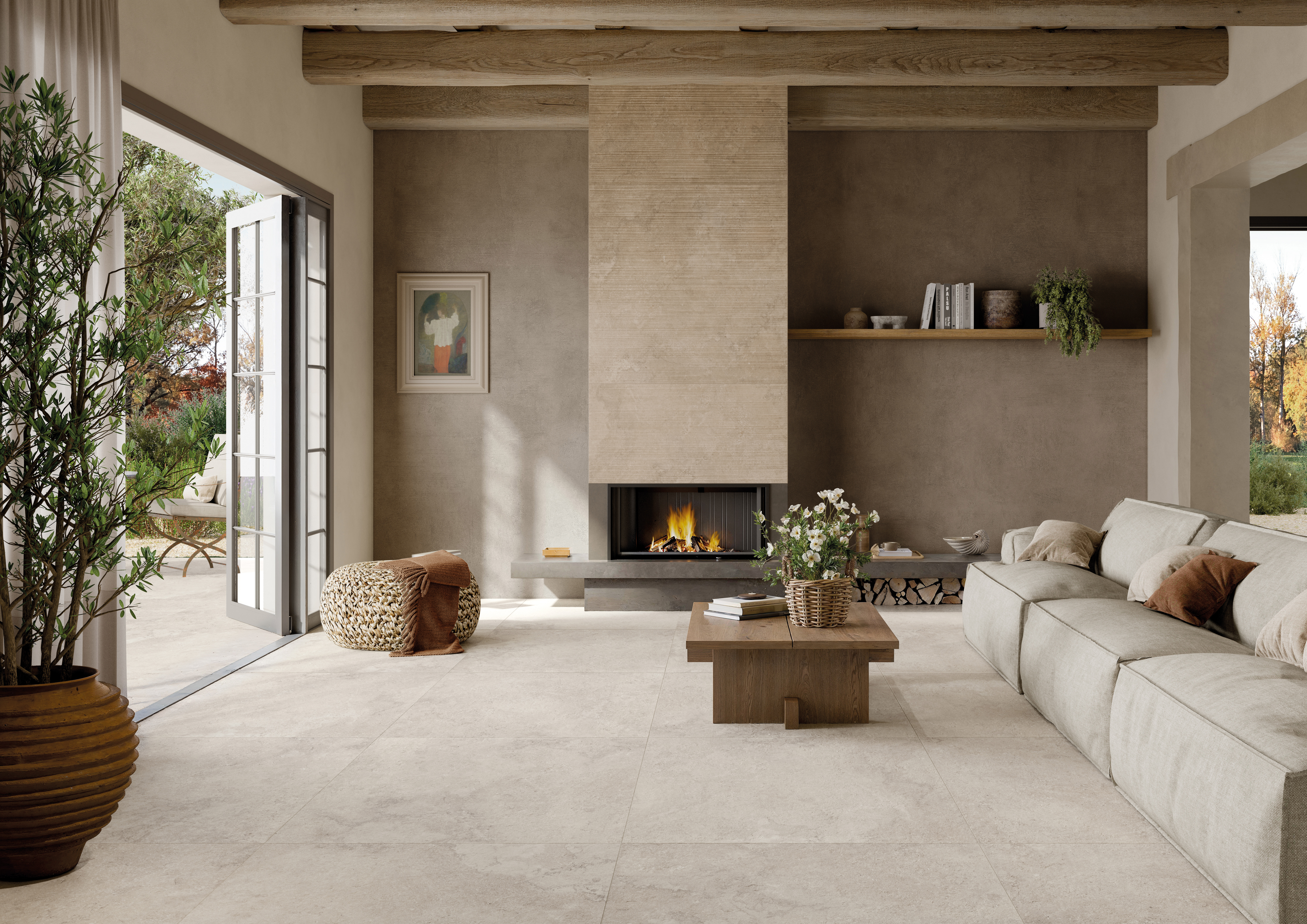 Steinoptik White 60x120cm