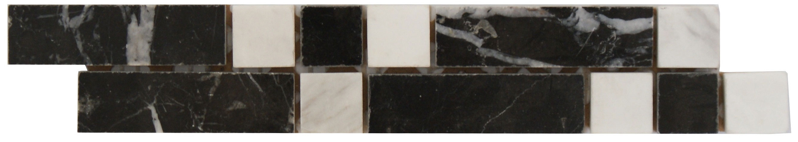 Marmor Bordüre Nero 4,2x23 cm