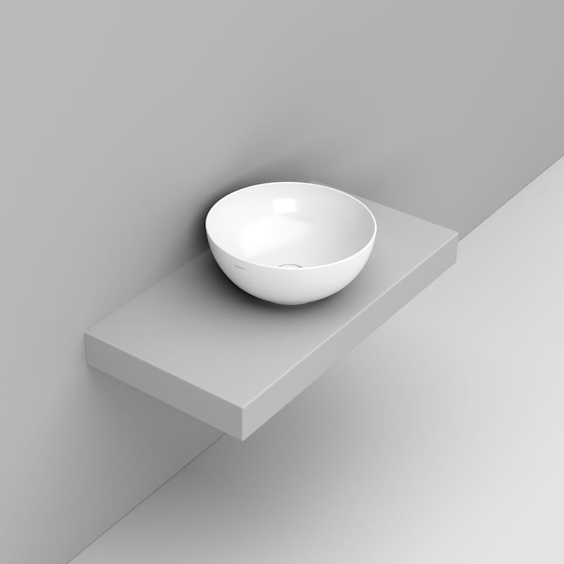 Waschbecken Noemi Bowl Weiß 44cm