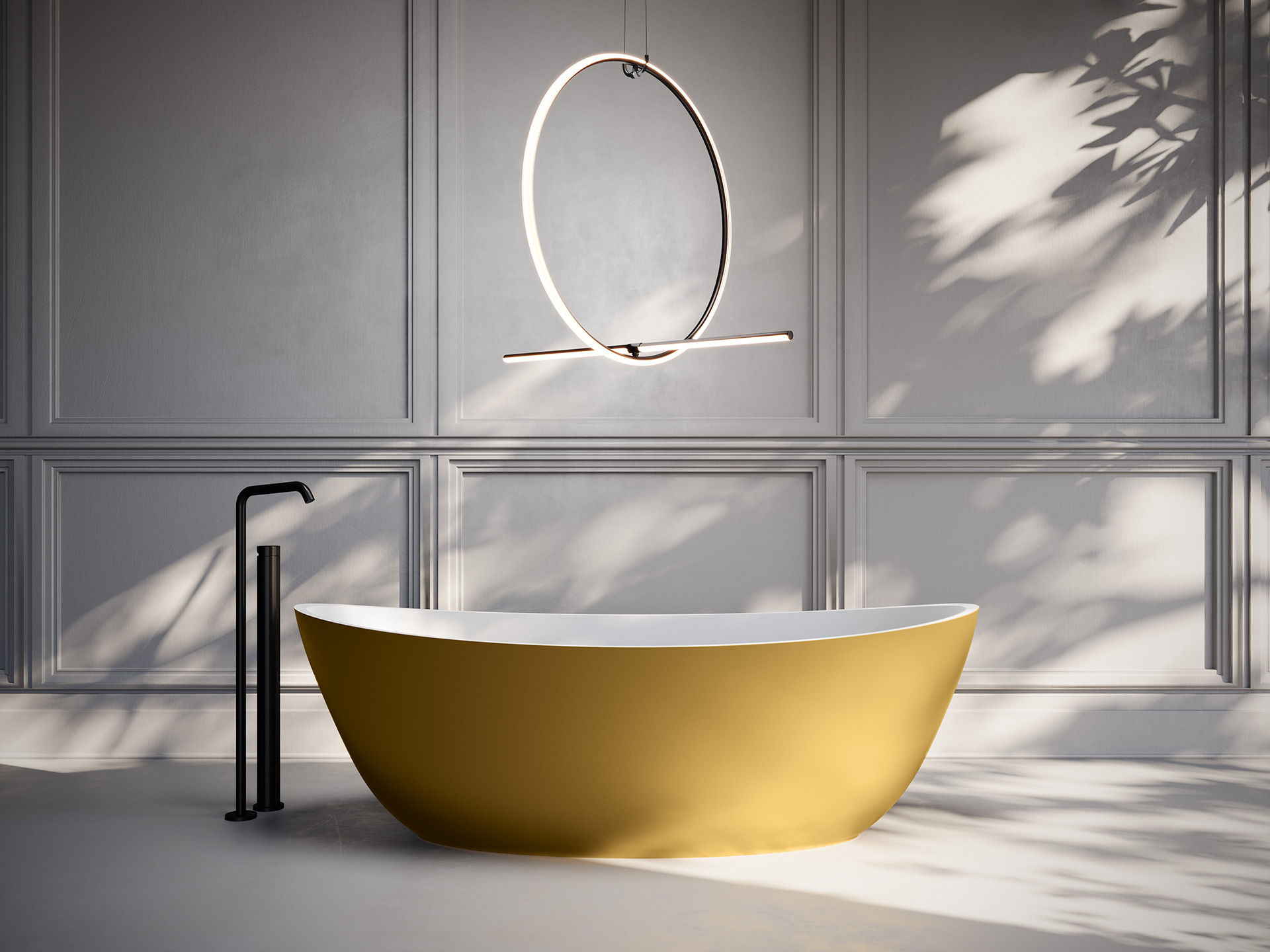 zen00bw_Gold_Weiss_Matt_Badewanne_freistehend_Badezimmer_Sanitaer