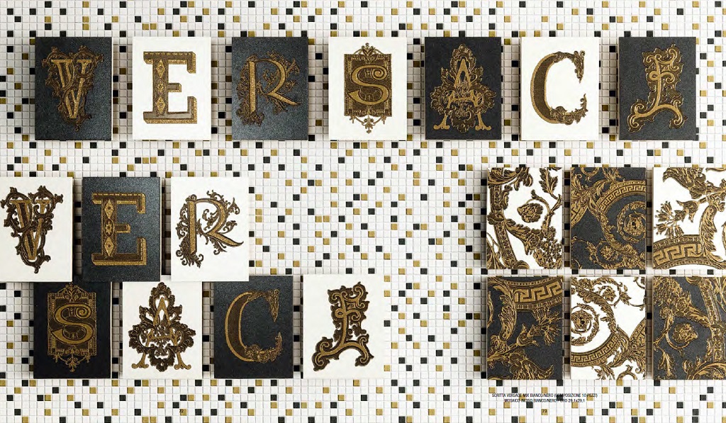Versace Alphabet Mix Oro 10-Teilig 19,4 x 145 cm