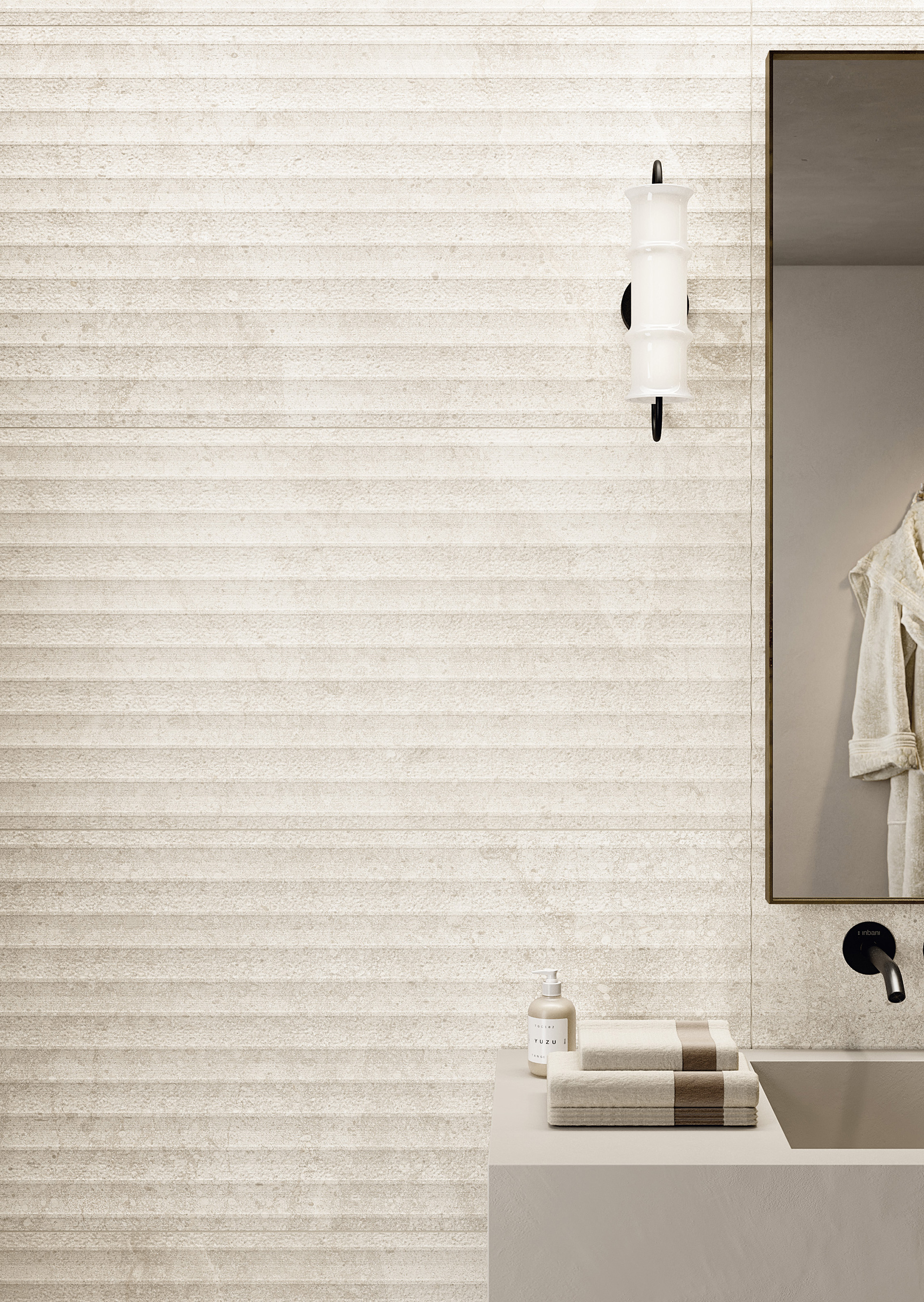 Steinoptik Dekor Bianco 60x120cm
