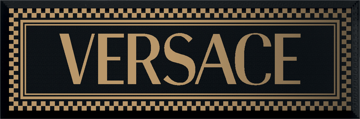 Versace Solid Gold Black Firma 20x60cm