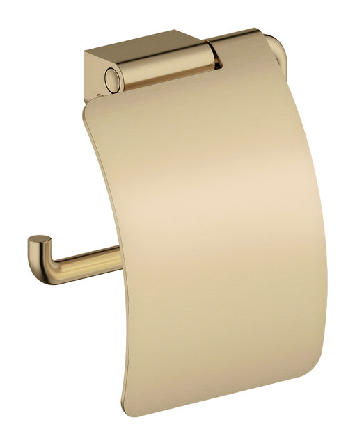 Toilettenpapierhalter mit Abdeckung Bronze gebürstet