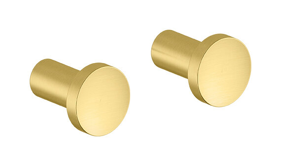 Handtuchhaken-Set 2 Stk. Messing gebürstet