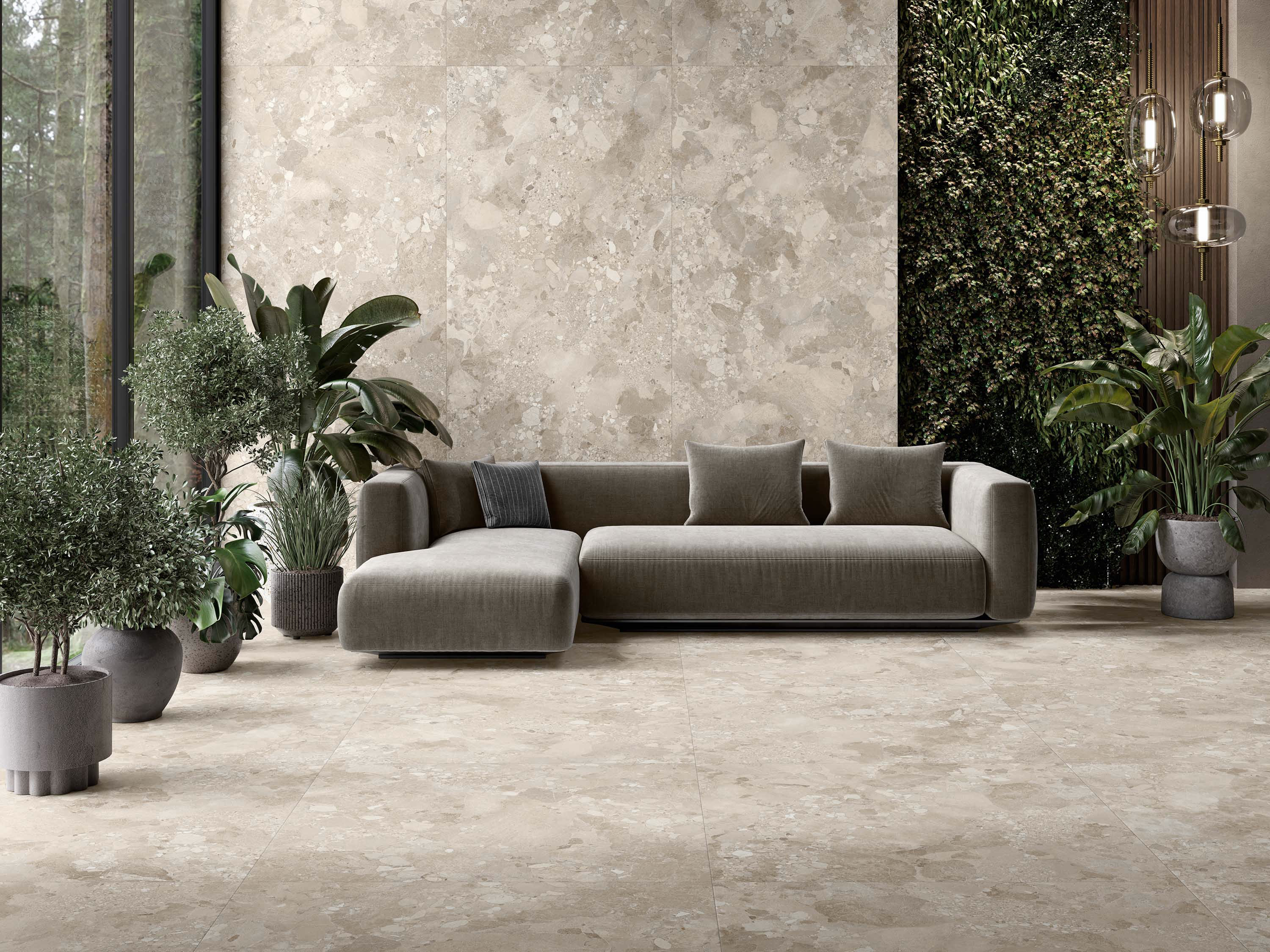 Steinoptik Beige 60x120cm